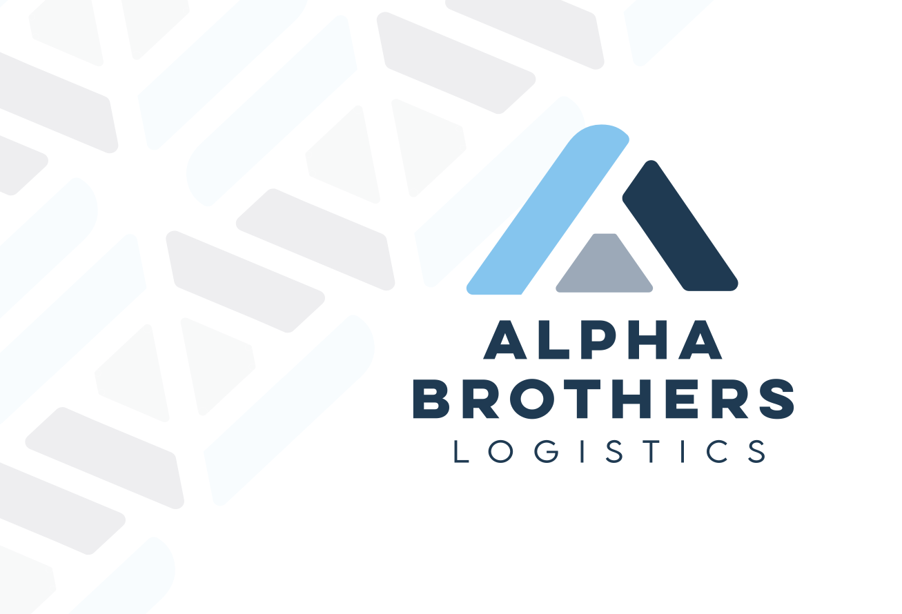 Image of alphabros logo with tiretrack motif behind it