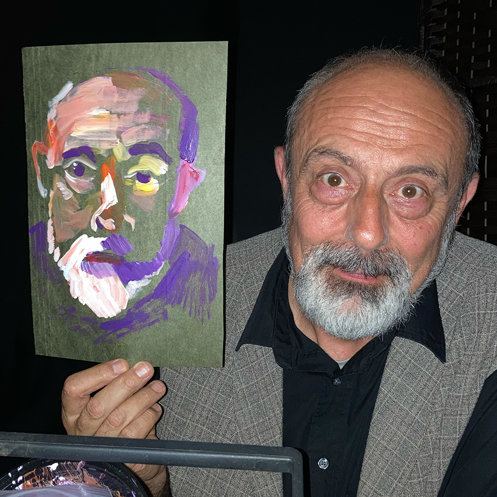Photo of people smiling with their portrait